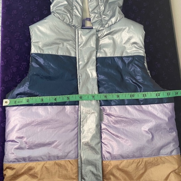 ANDY & EVAN Puffy Multicolour Hooded Vest for Kids Size 3T - Picture 5 of 7